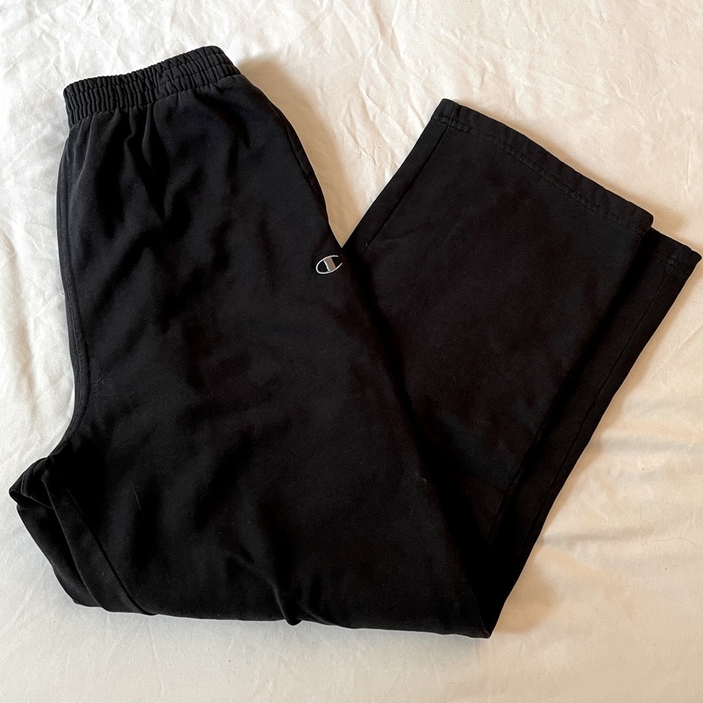Champion, black sweat pants